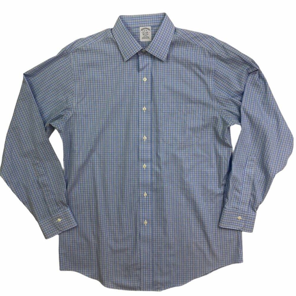 Brooks Brothers Classic Non Iron Dress Shirt Men's 16-34